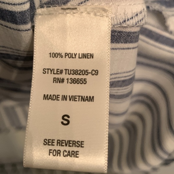 Wrap front striped blouse - Picture 5 of 6